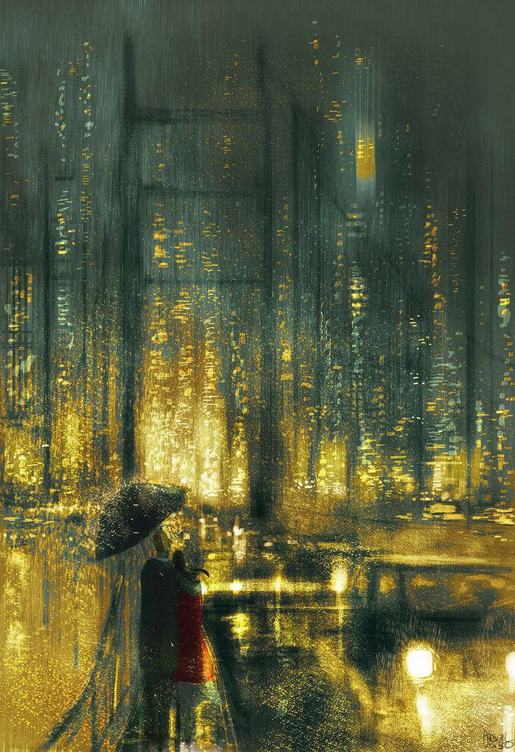 Another Rainy Night in San Francisco - Open Art Print